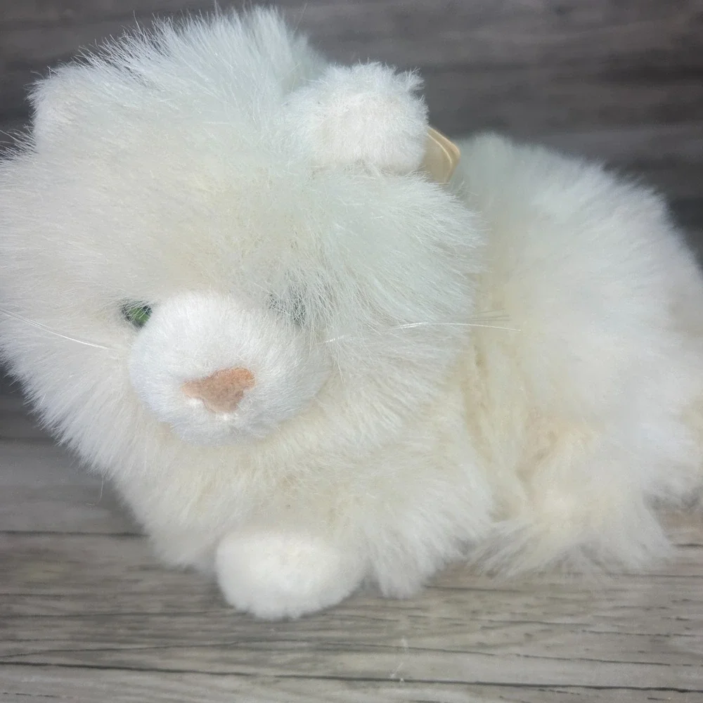 Russ Caress Cat Persian Nikki Realistic Plush‎ Toy Vintage  White Kitty